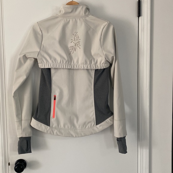 Mondetta Softshell Jacket Size Small Off-White with Grey - Picture 2 of 12